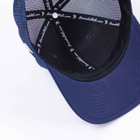 Bare Curved Trucker Inside Navy