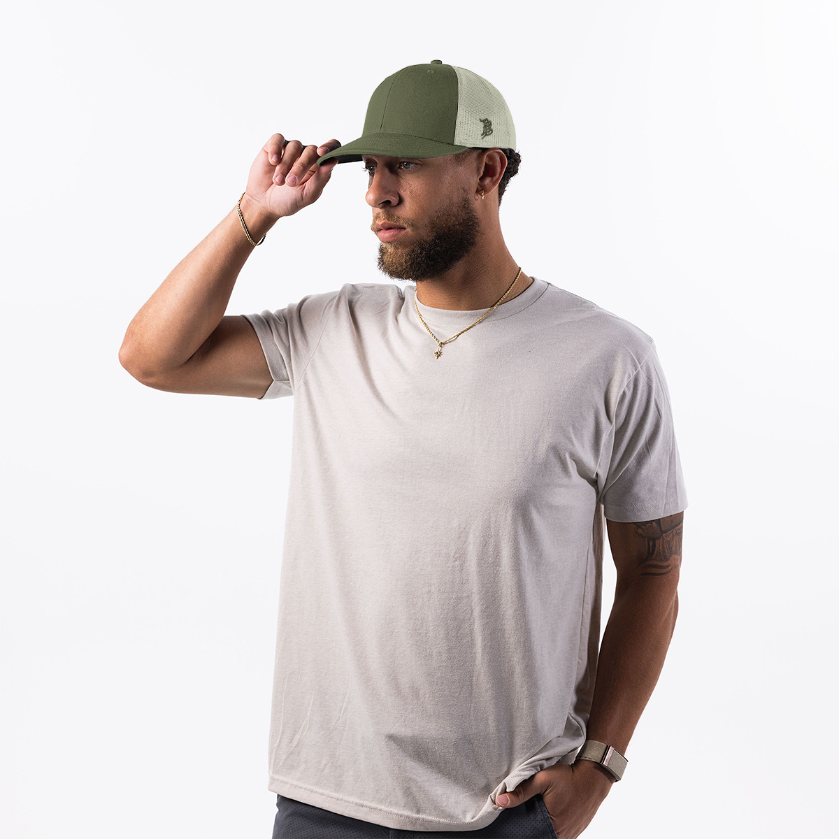 Bare Curved Trucker Lifestyle Light Loden