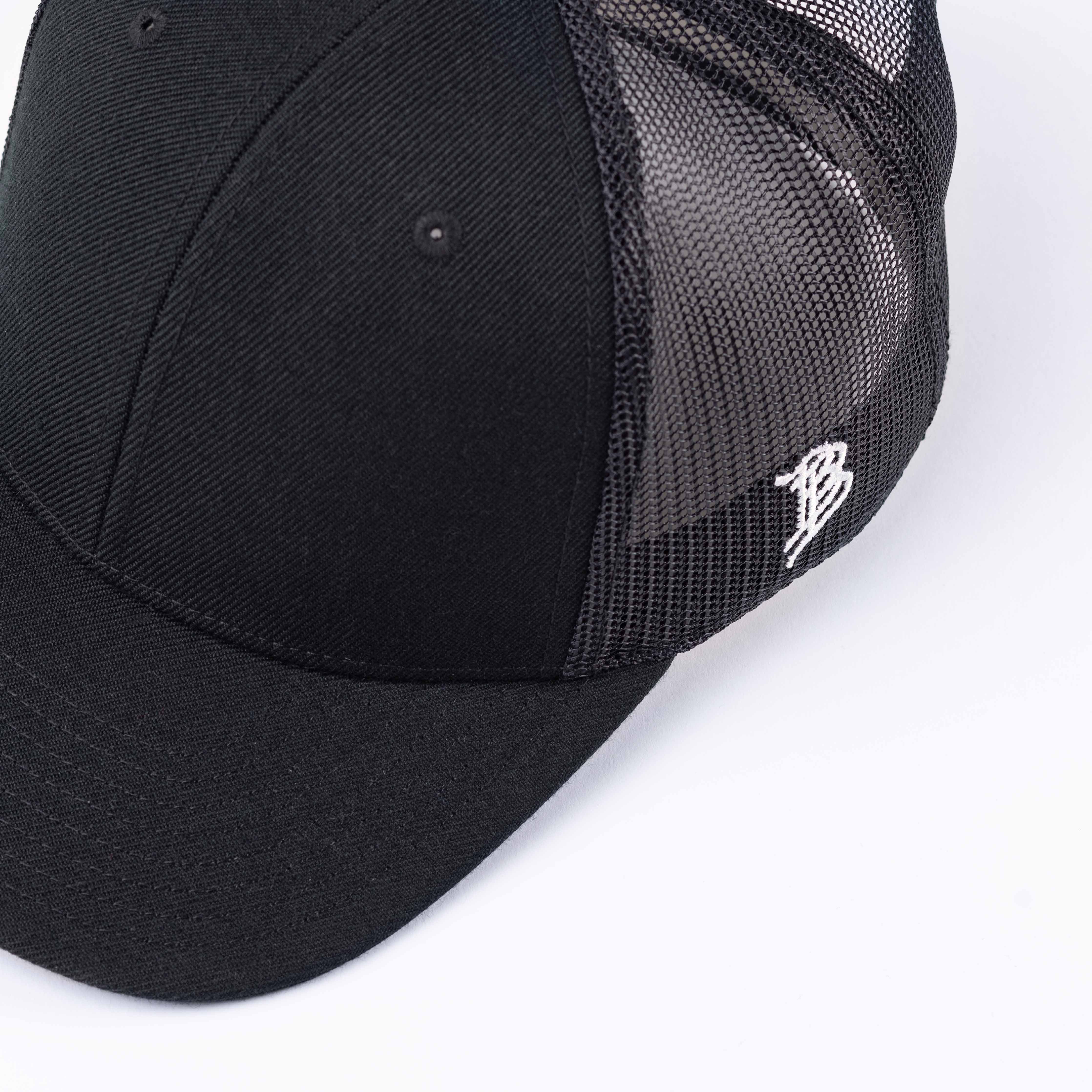 Bare Curved Trucker Logo Black