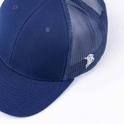 Bare Curved Trucker Logo Navy