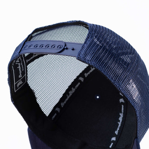Midnight Horizon Curved Trucker Back Navy