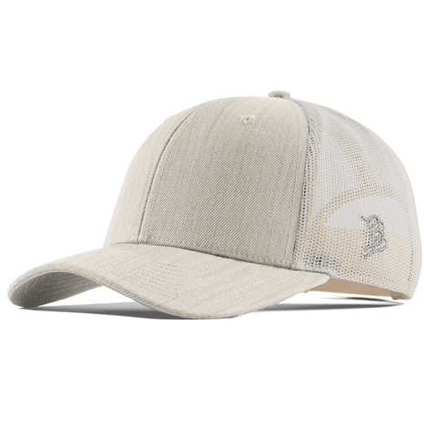 Bare Curved Trucker Beige Heather