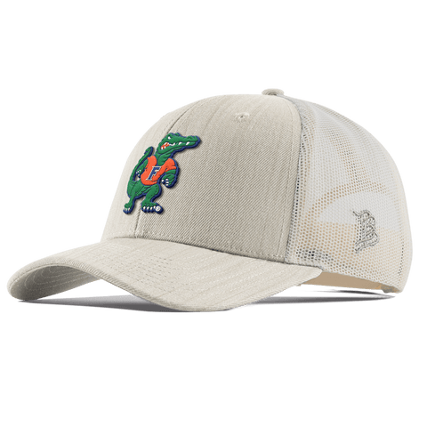 University of Florida "Albert The Gator" Curved Trucker Beige Heather