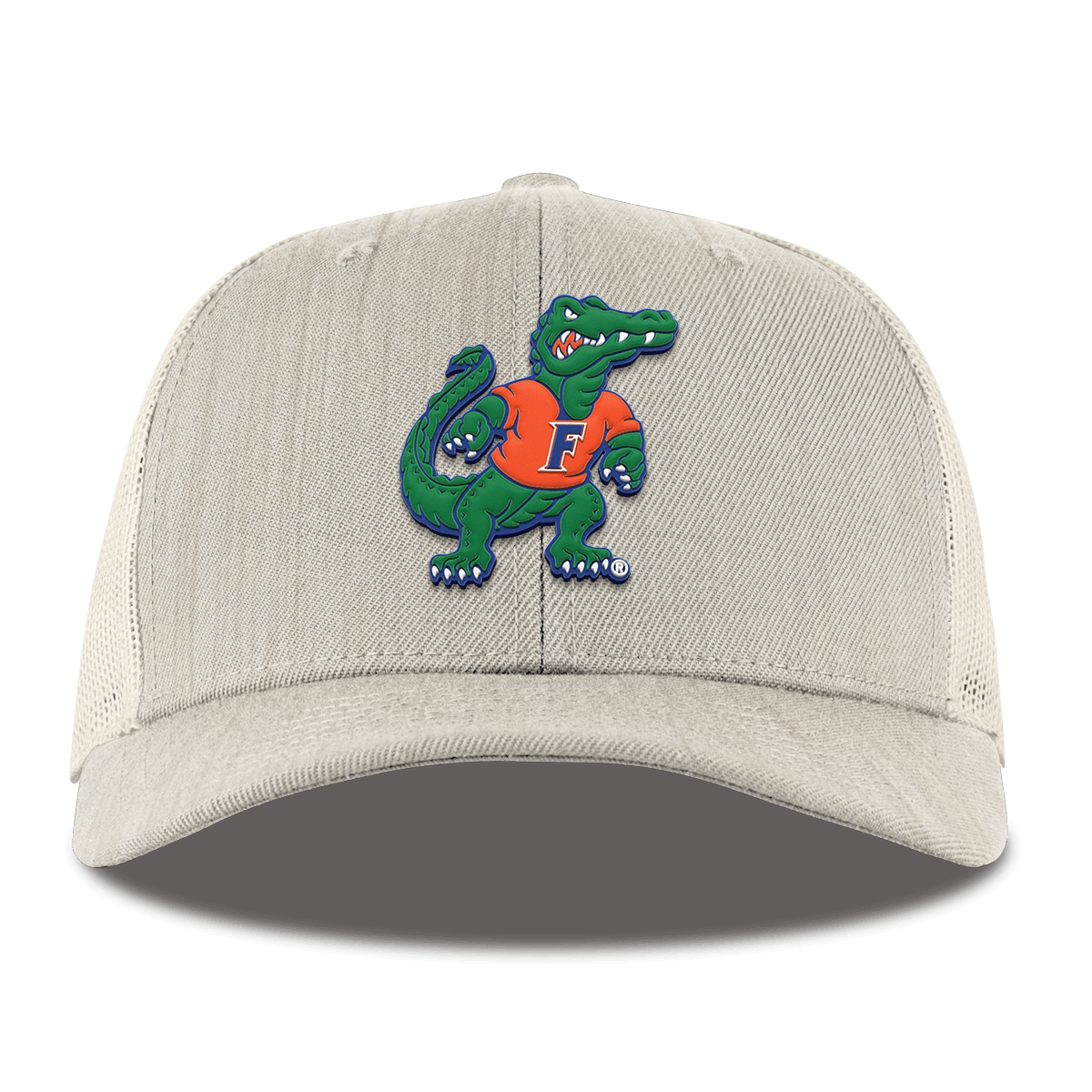 University of Florida "Albert The Gator" Curved Trucker Beige Heather