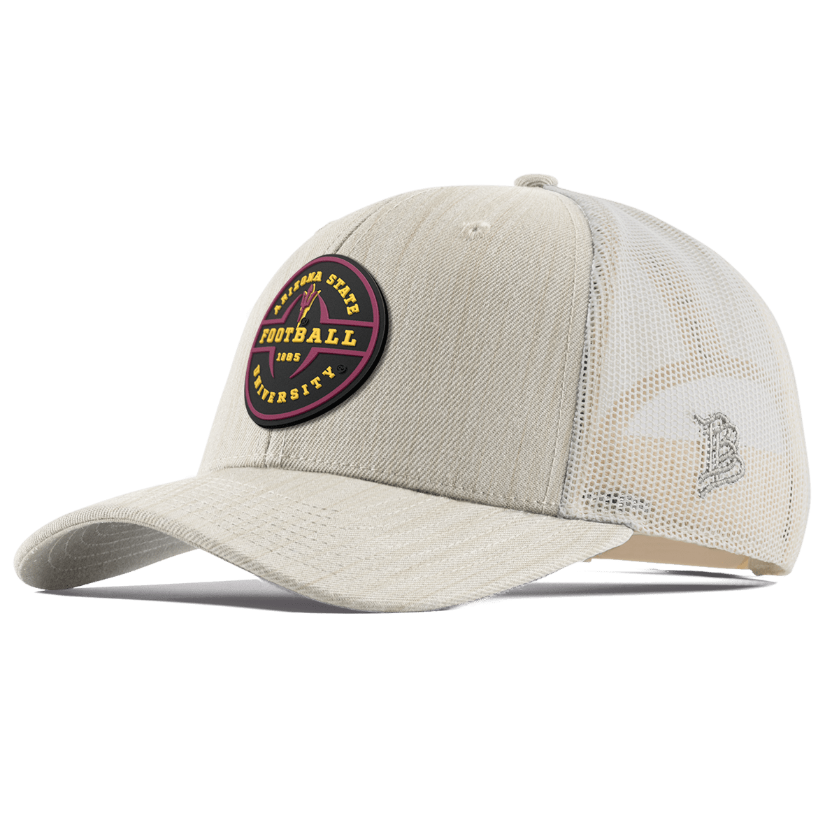 Arizona State University "Arizona State Football Legacy" Curved Trucker Beige Heather