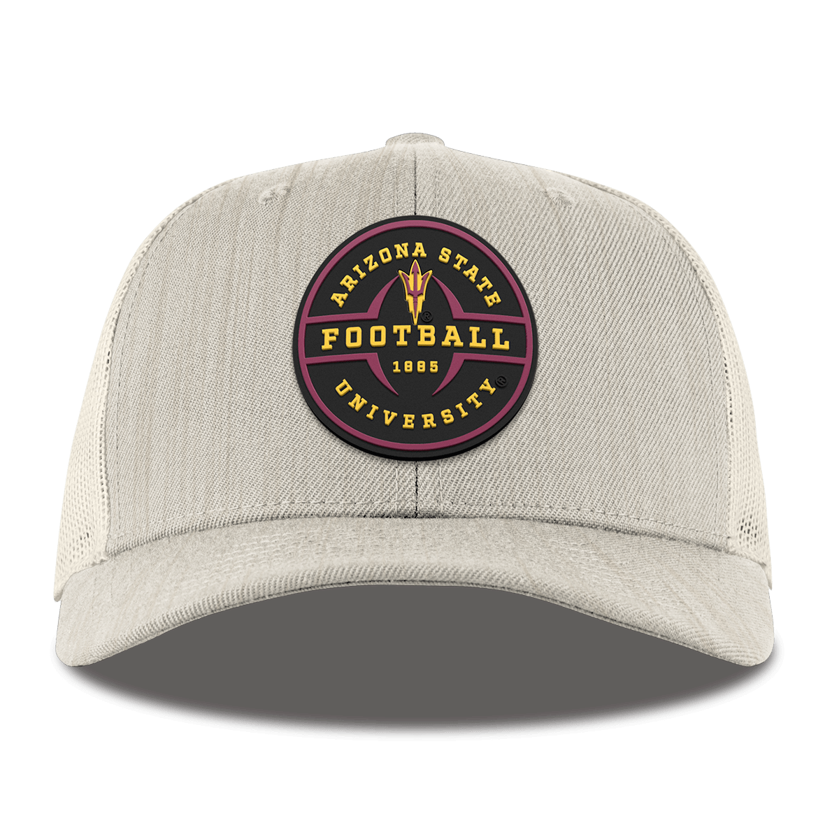 Arizona State University "Arizona State Football Legacy" Curved Trucker Beige Heather