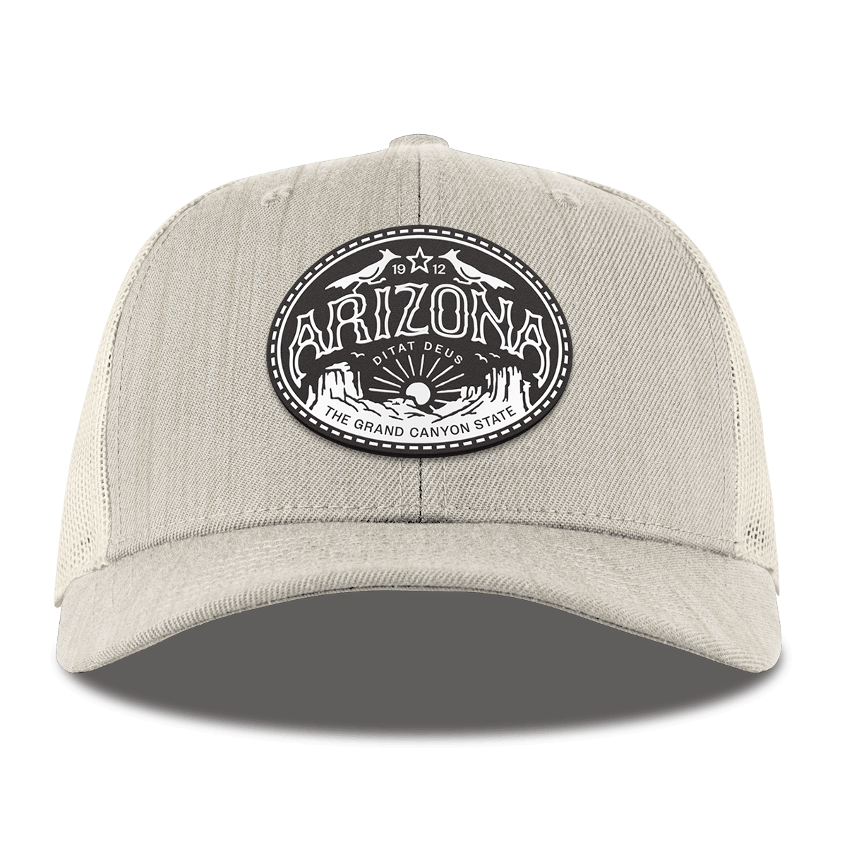 Arizona Traveler Curved Trucker BeigeHeather Gray
