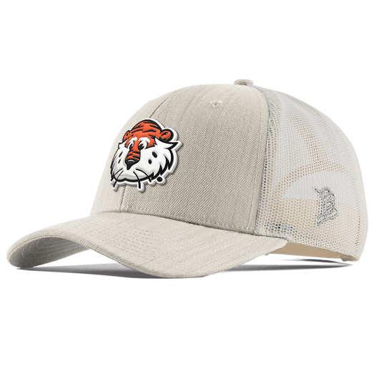 Auburn University "Aubie The Tiger" Curved Trucker Beige Heather