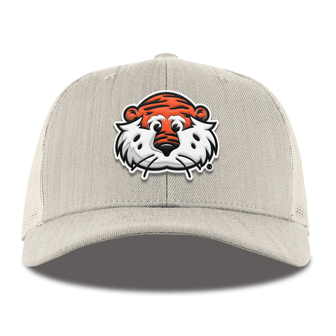 Auburn University "Aubie The Tiger" Curved Trucker Beige Heather