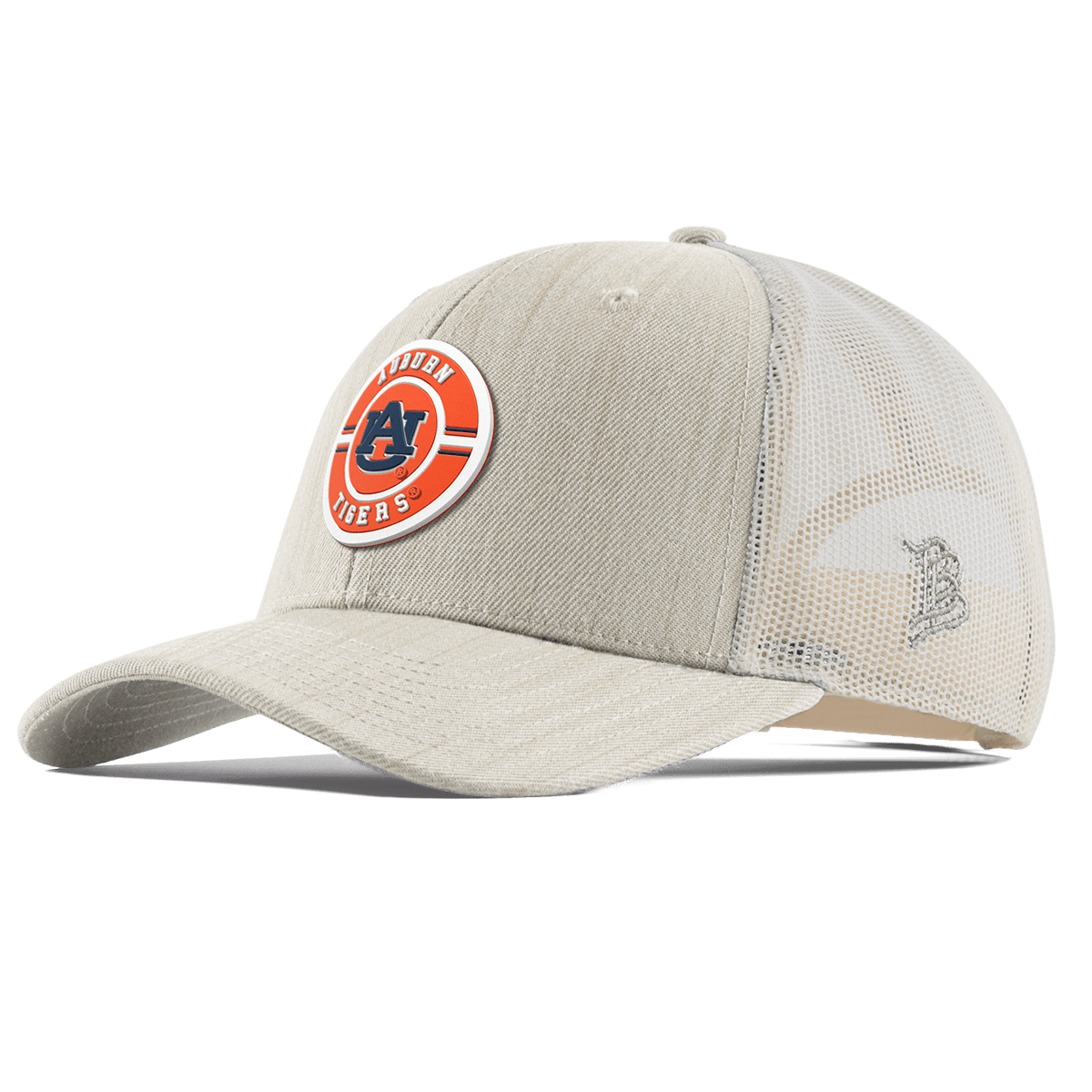 Auburn University "Auburn Seal" Curved Trucker Beige Heather