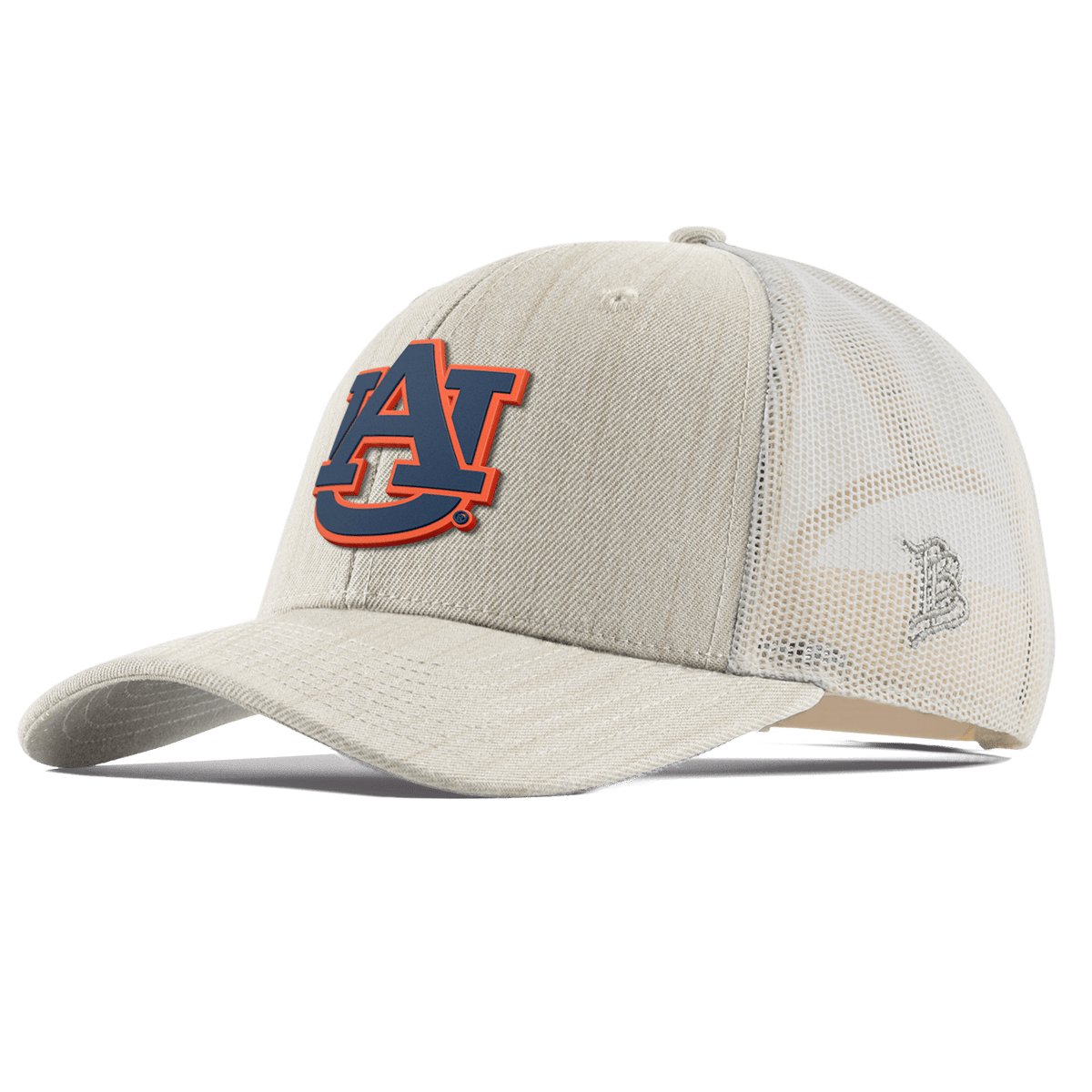Auburn University "Auburn Team Logo" Curved Trucker Beige Heather
