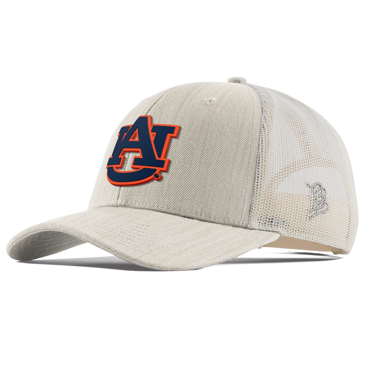Auburn University "Auburn Team Logo" Curved Trucker Beige Heather