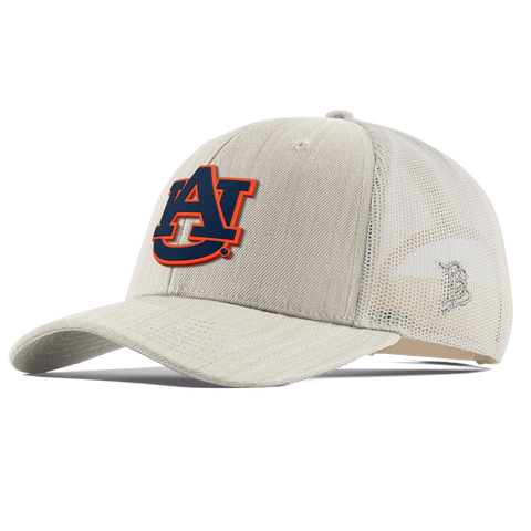 Auburn University "Auburn Team Logo" Curved Trucker Beige Heather