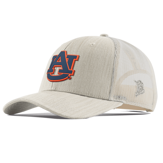 Auburn University "Auburn Team Logo" Curved Trucker Beige Heather