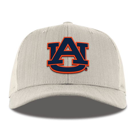 Auburn University "Auburn Team Logo" Curved Trucker Beige Heather