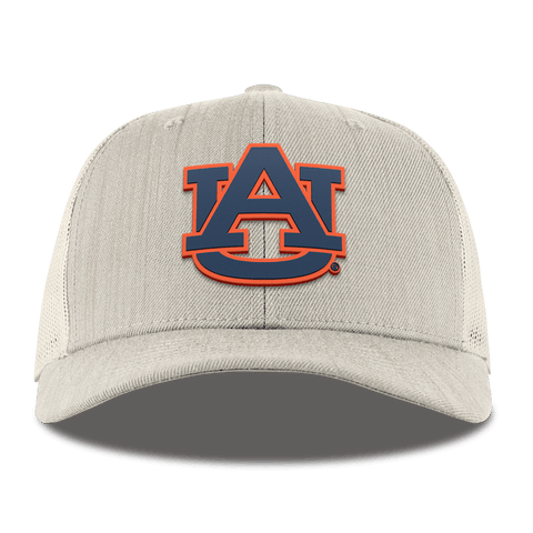 Auburn University "Auburn Team Logo" Curved Trucker Beige Heather