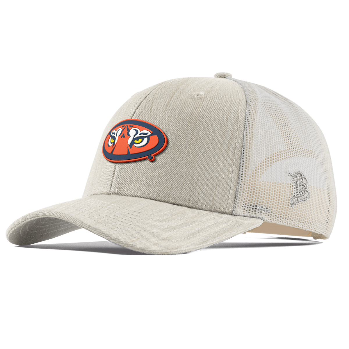 Auburn University "Auburn Tiger Eyes" Curved Trucker Beige Heather