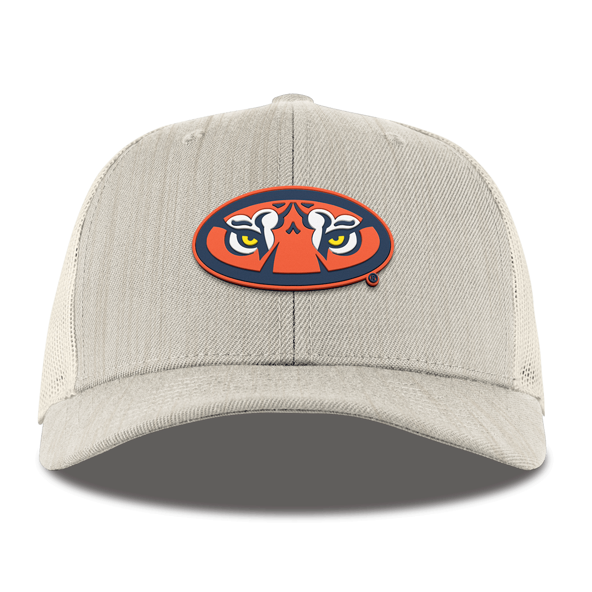 Auburn University "Auburn Tiger Eyes" Curved Trucker Beige Heather
