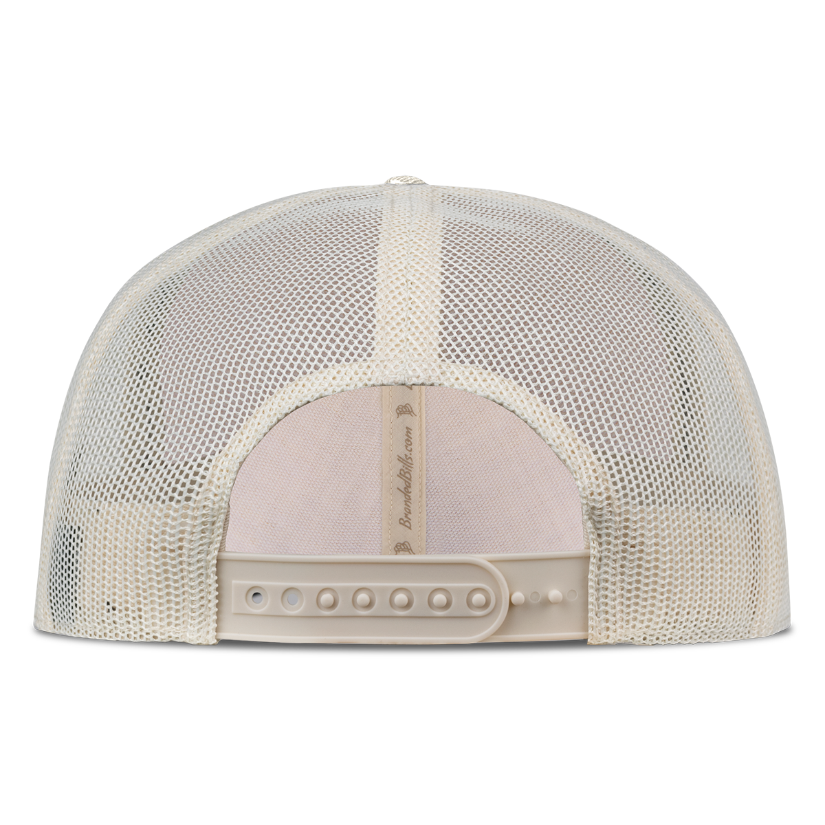 Wake Forest University "Rushing Deacon" Curved Trucker Beige Heather Back