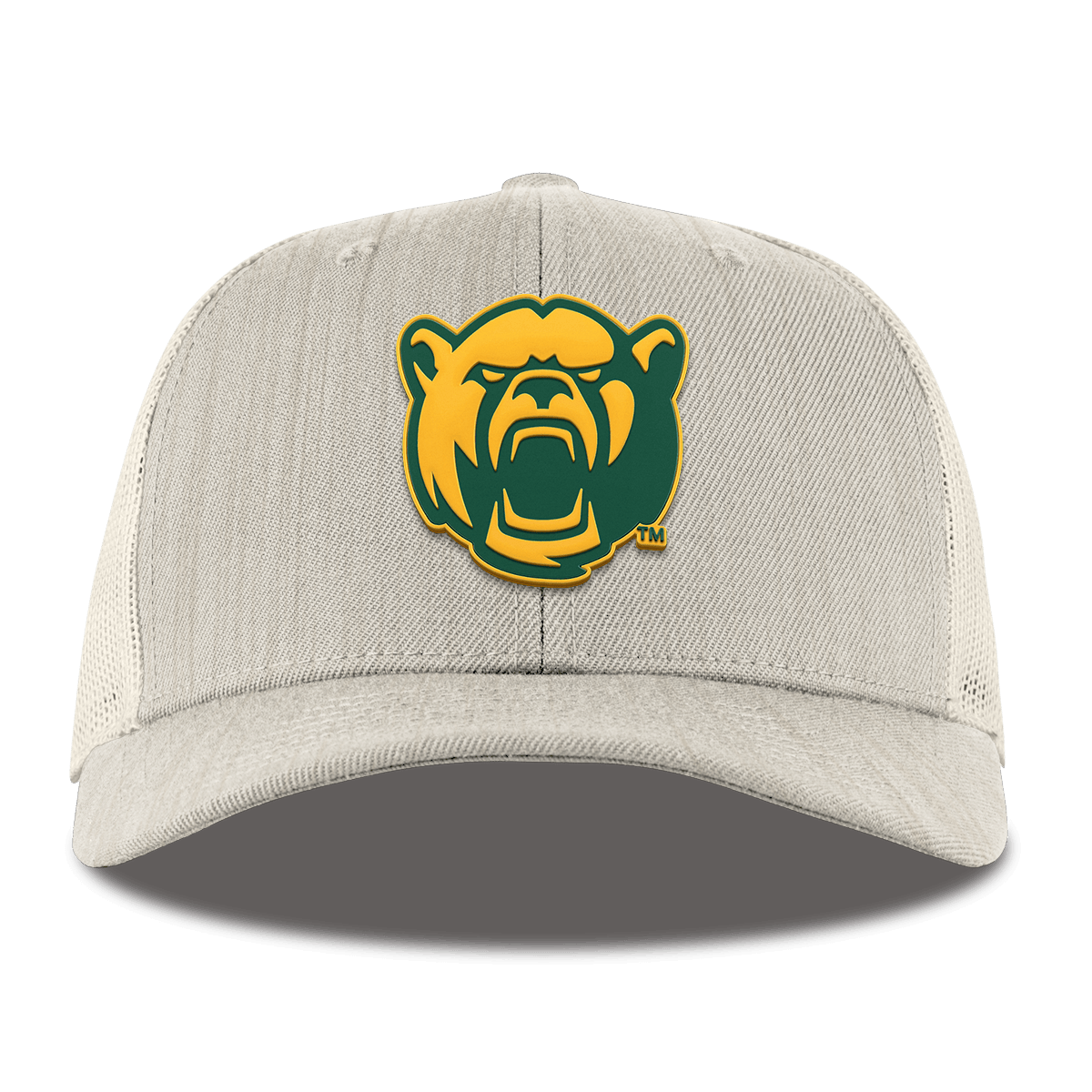 Baylor University "Baylor Bear" Curved Trucker Beige Heather