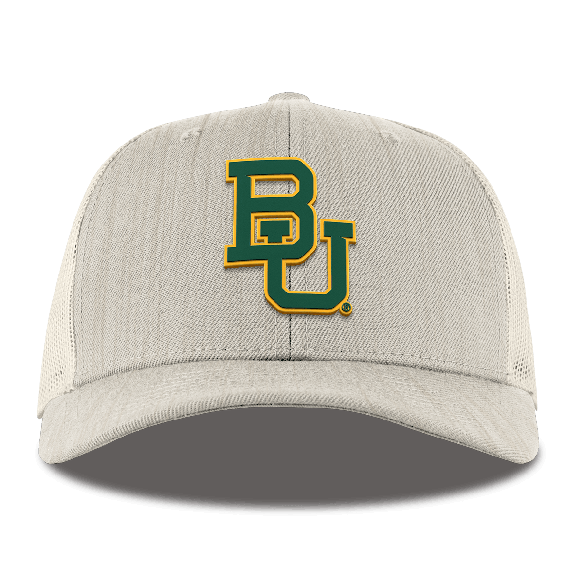 Baylor University "Baylor Team Logo" Curved Trucker Beige Heather