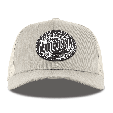 California Traveler Curved Trucker Beige Heather