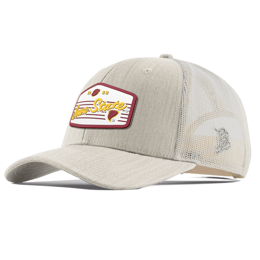 Iowa State University "Cyclones Football" Curved Trucker Beige Heather