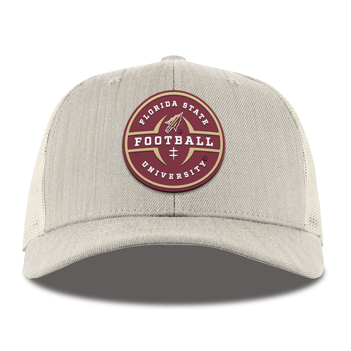 Florida State University "Florida State Football Legacy" Curved Trucker Beige Heather