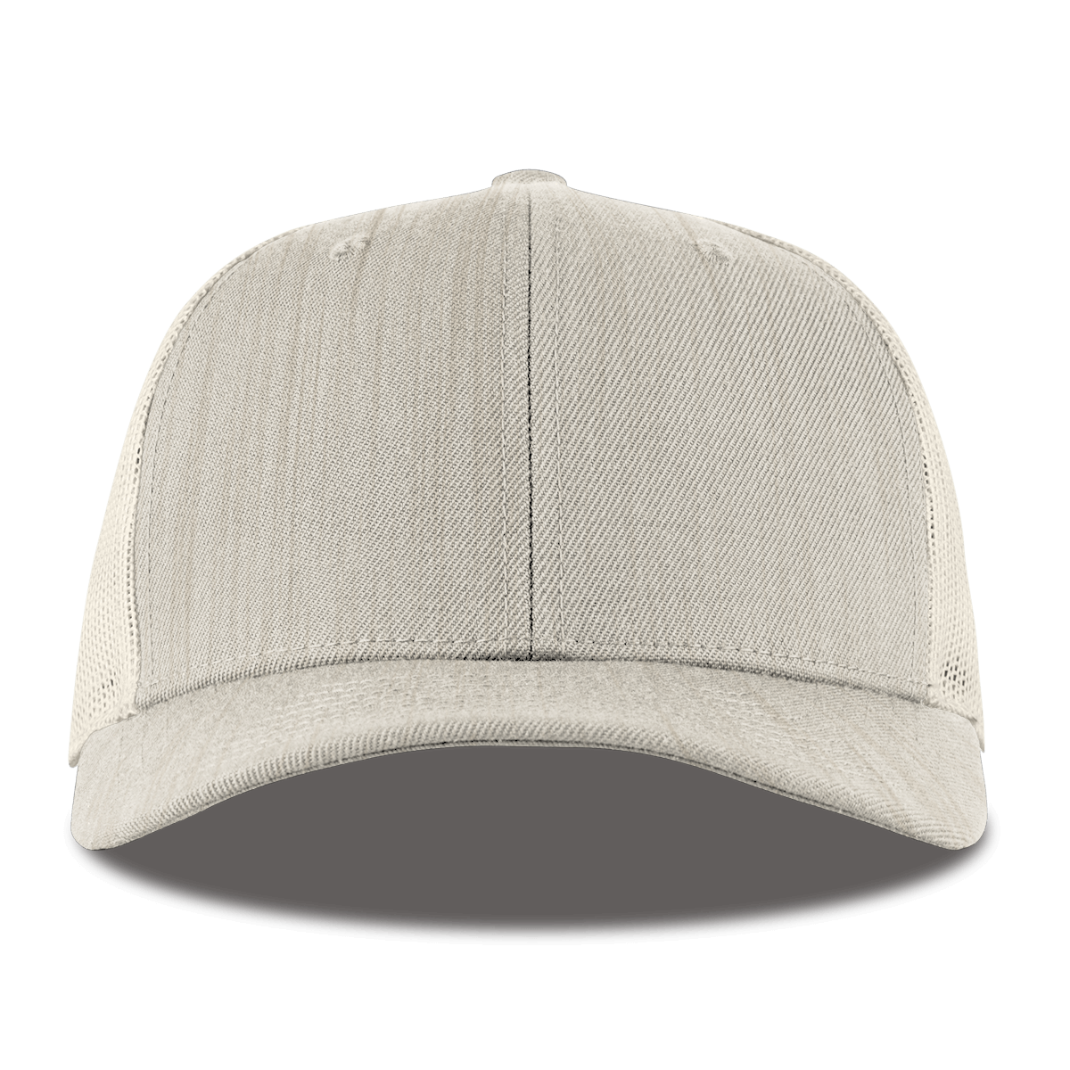 Bare Curved Trucker Beige Heather Front