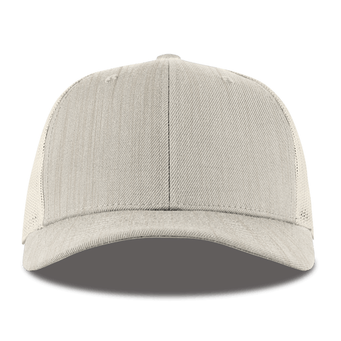 Bare Curved Trucker Beige Heather Front