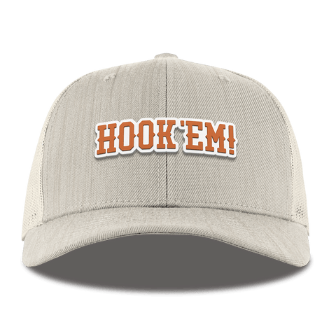 University of Texas "Hook'Em Horns" Curved Trucker Beige Heather
