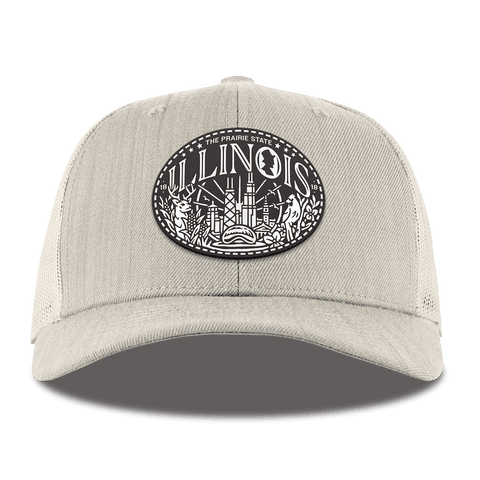 Illinois Traveler Curved Trucker Beige Heather