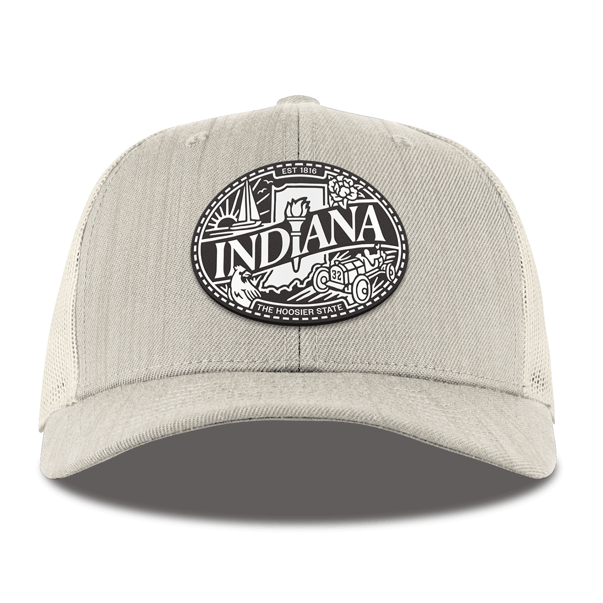 Indiana Traveler Curved Trucker Beige Heather