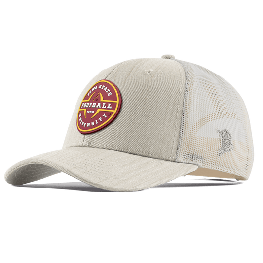 Iowa State University "Iowa State Football Legacy" Curved Trucker Beige Heather