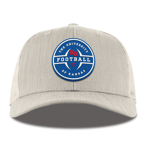 University of Kansas "Kansas Football Legacy" Curved Trucker Beige Heather