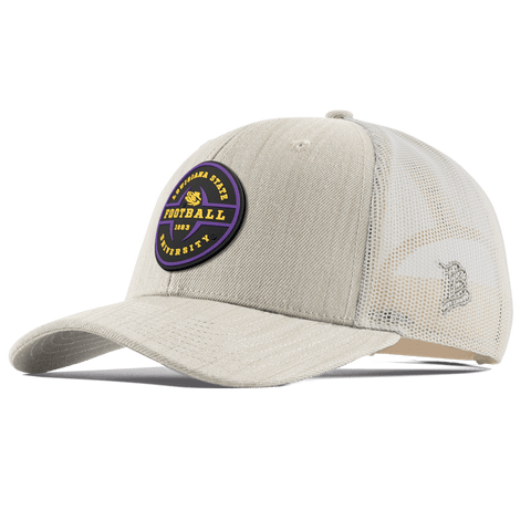 Louisiana State University "LSU Football Legacy" Curved Trucker Beige Heather