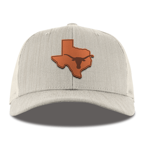 University of Texas "Longhorn State Outline" Curved Trucker Beige Heather