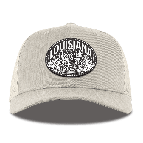 Louisiana Traveler Curved Trucker Beige Heather