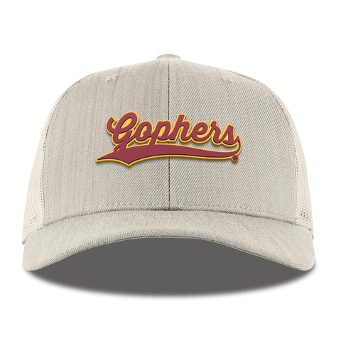 University of Minnesota "Minnesota Gophers Script" Curved Trucker Beige Heather