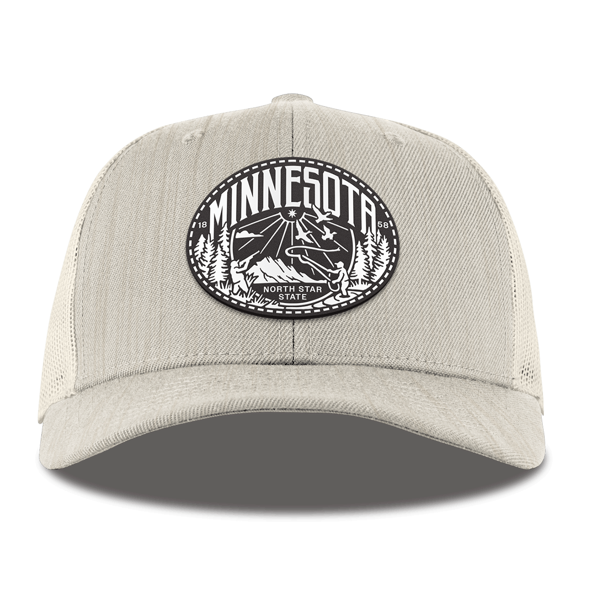 Minnesota Traveler Curved Trucker Beige Heather