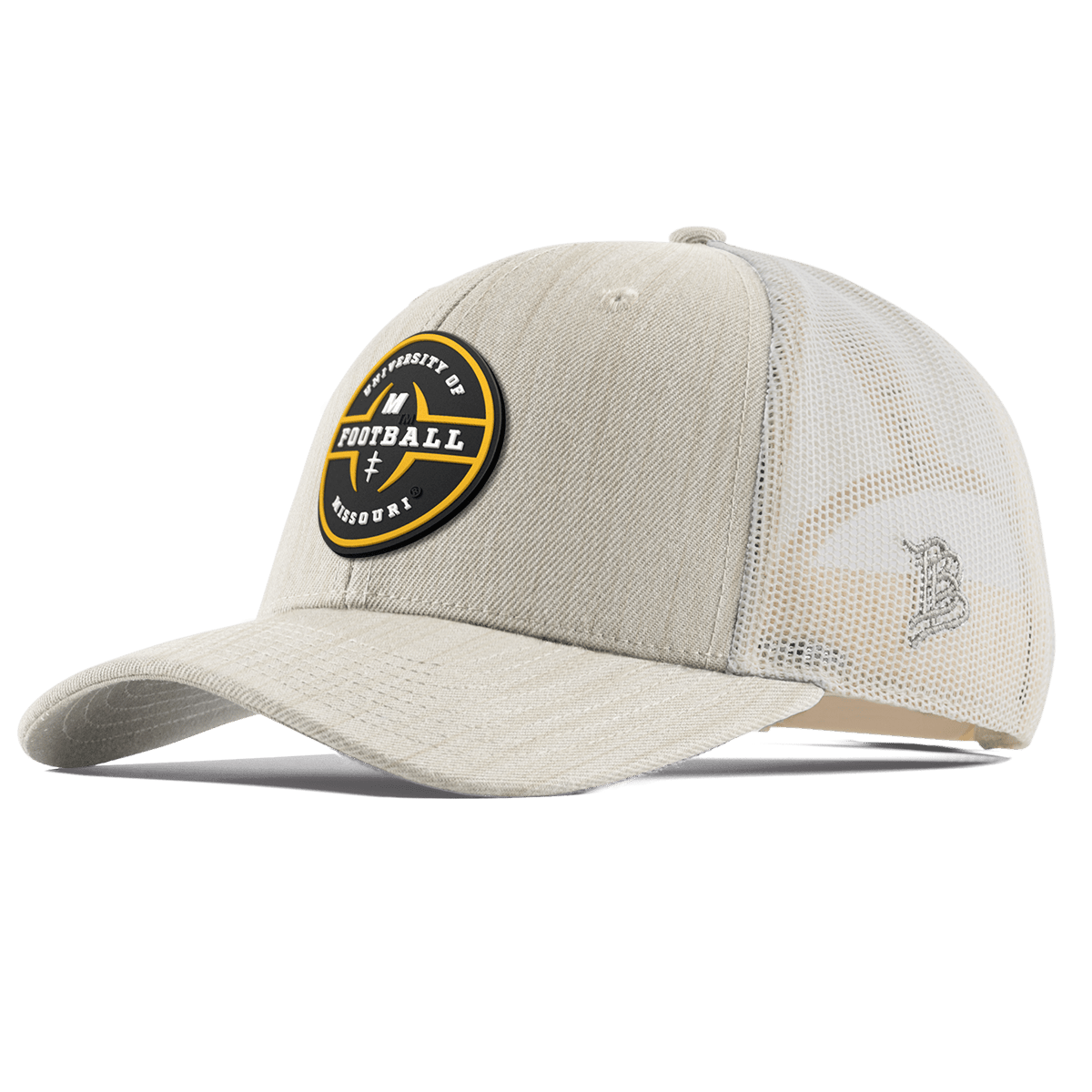 University of Missouri "Mizzou Football" Curved Trucker Beige Heather