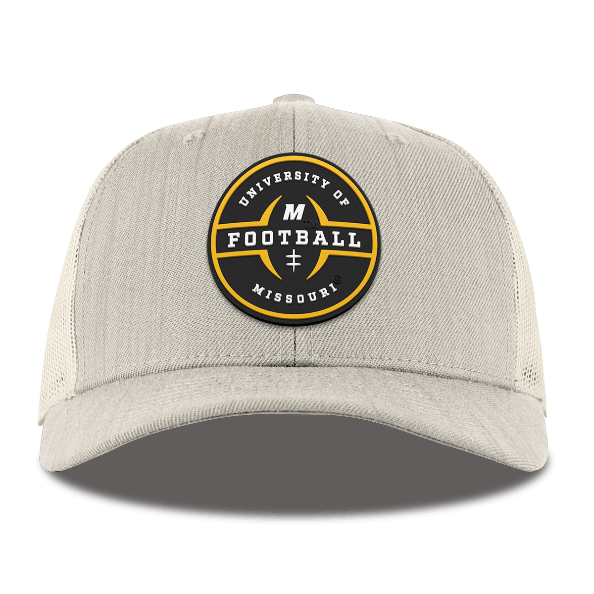 University of Missouri "Mizzou Football" Curved Trucker Beige Heather