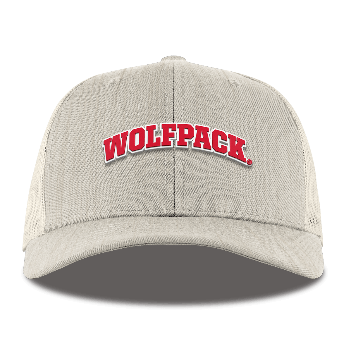 North Carolina State "NC State Wolfpack" Curved Trucker Beige Heather