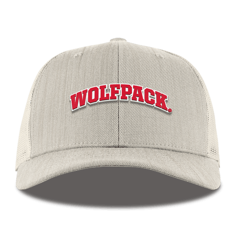 North Carolina State "NC State Wolfpack" Curved Trucker Beige Heather