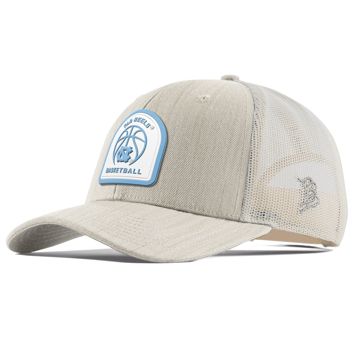 University of North Carolina "North Carolina Basketball" Curved Trucker Beige Heather Gray