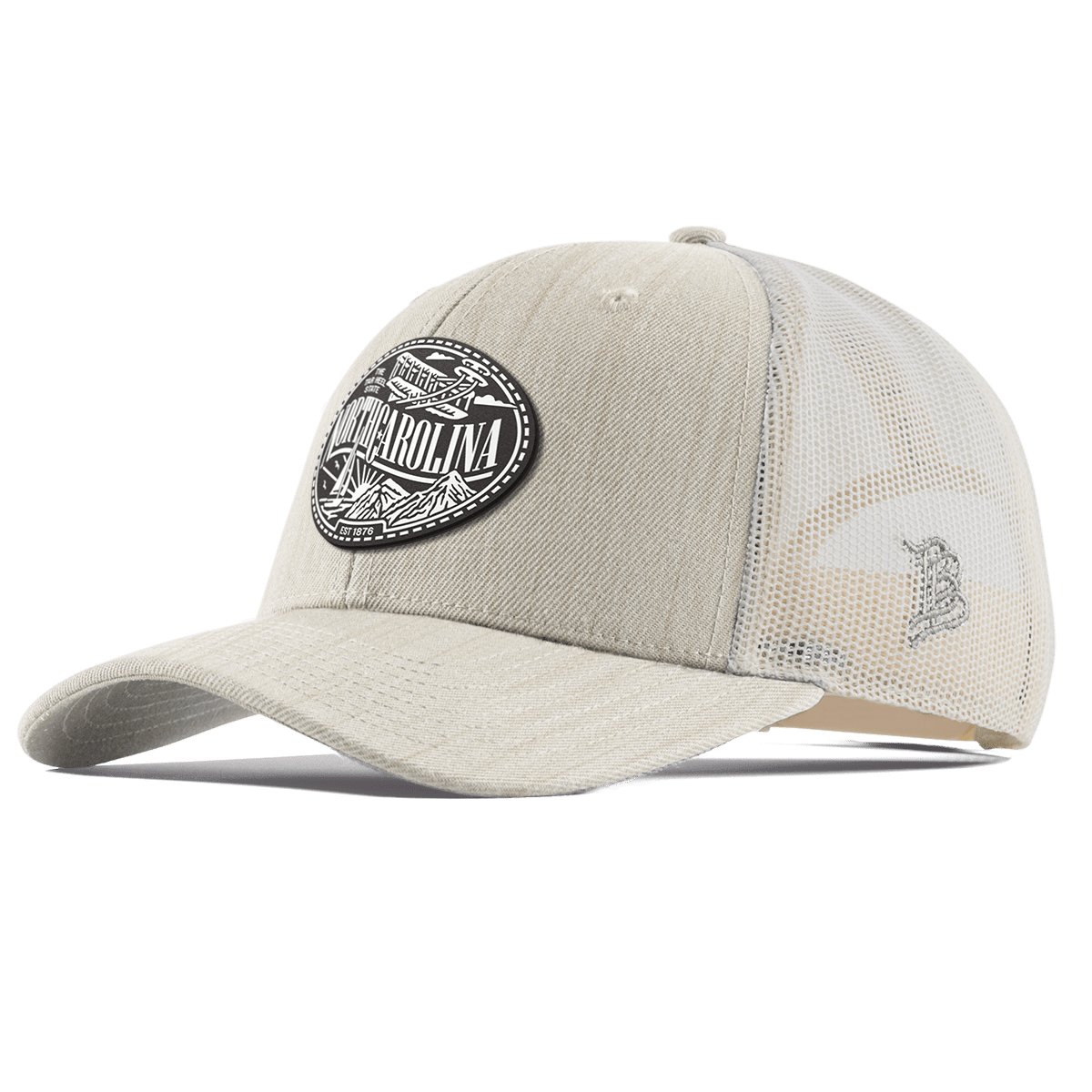 North Carolina Traveler Curved Trucker Beige Heather