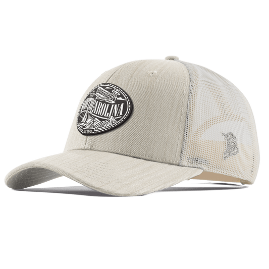 North Carolina Traveler Curved Trucker Beige Heather