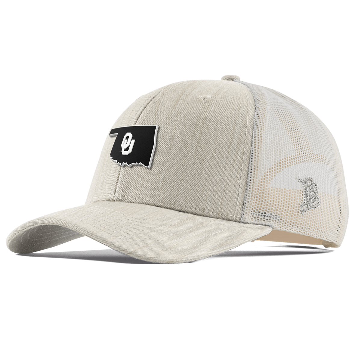University of Oklahoma "Oklahoma Vintage Series" Curved Trucker Beige Heather