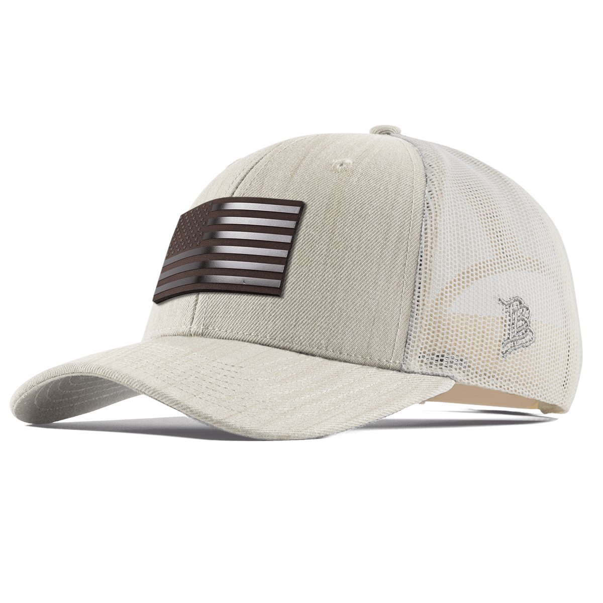 Old Glory Midnight Curved Trucker Beige Heather