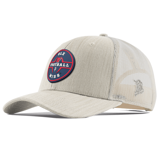 University of Mississippi "Ole Miss Football Legacy" Curved Trucker Beige Heather